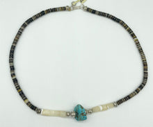 Load image into Gallery viewer, Shell &amp; Turquoise Necklace