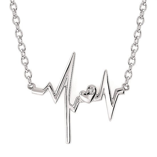 Heartbeat Diamond Necklace