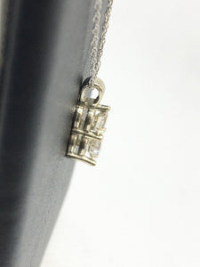 Two Stone Custom Diamond Necklace