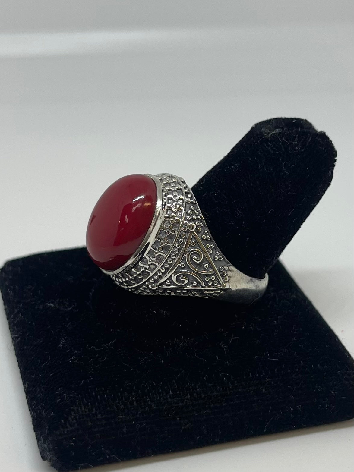 UniSex Red Coral Ring