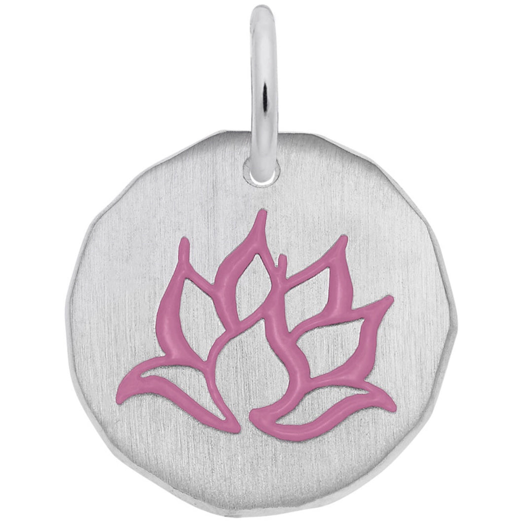Sterling Silver Lotus Flower Charm