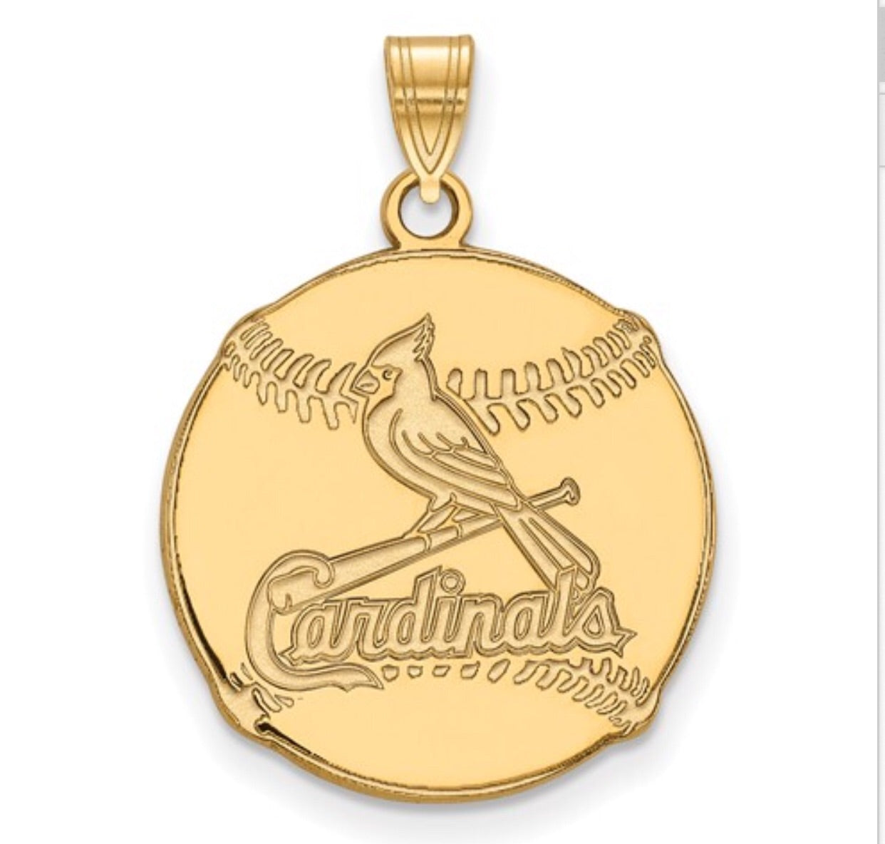 St. Louis Cardinals Baseball Style Pendant