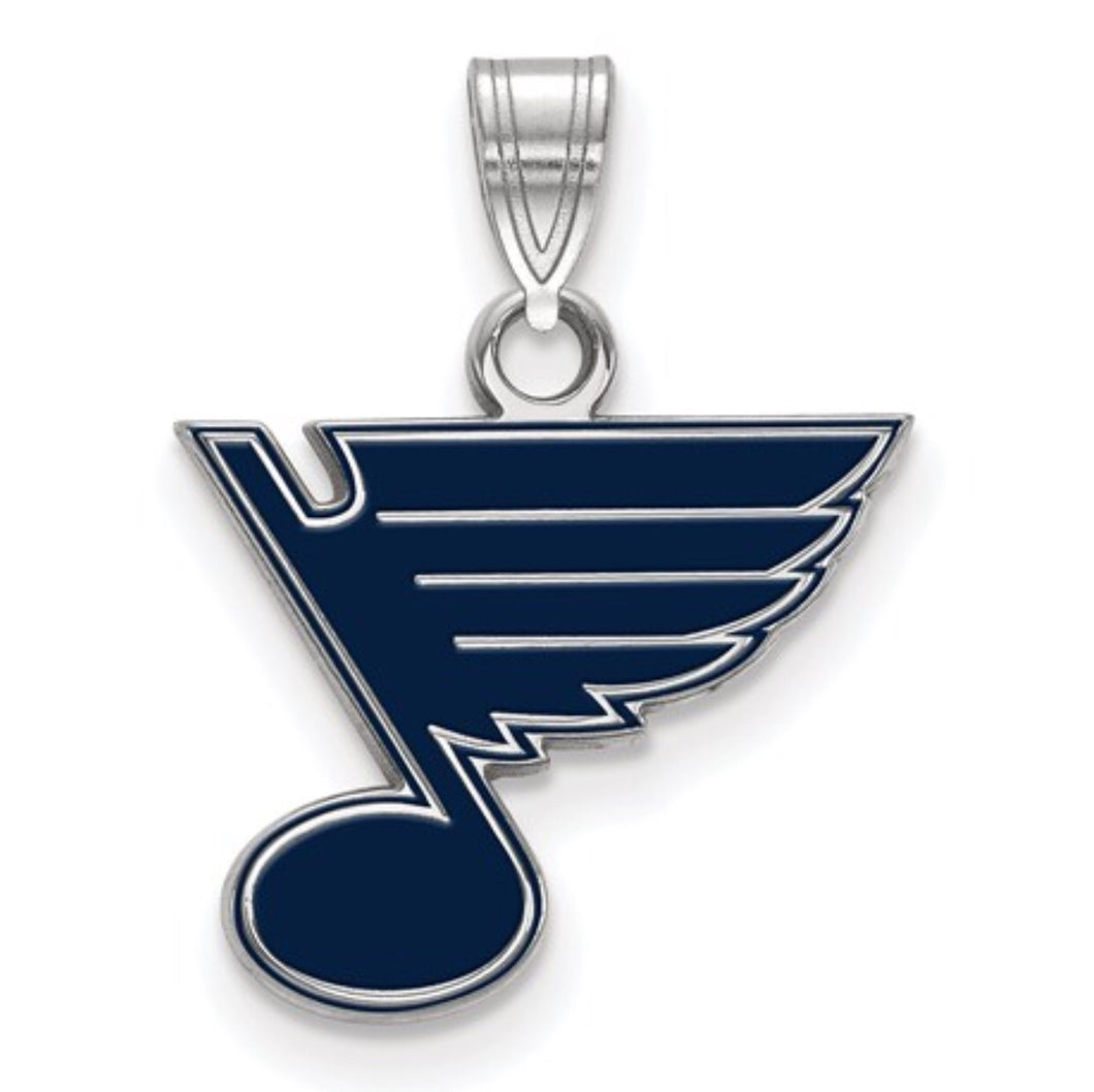 St. Louis Blues Gold Plated Blue Enamel Pendant