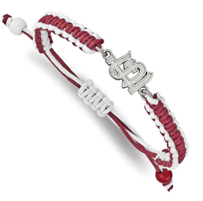 St. Louis Cardinals Stainless Steel Cord Bracelet