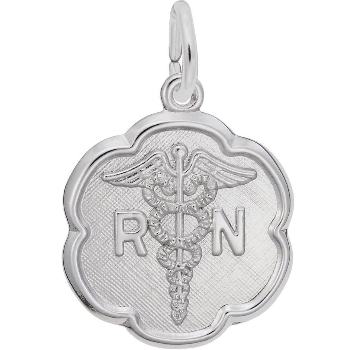 RN Caduceus Disc Charm