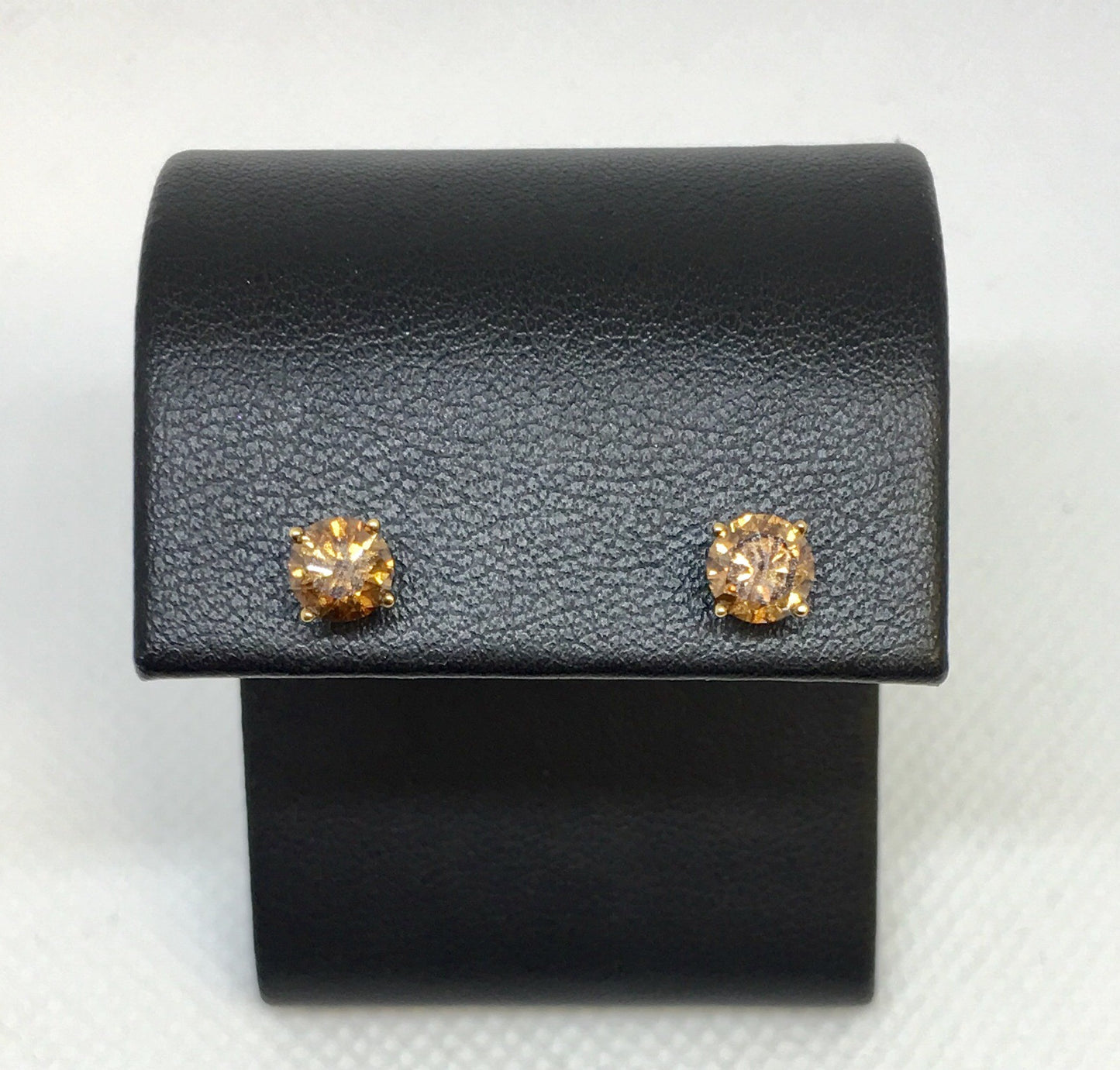 Brown Diamond Stud Earrings