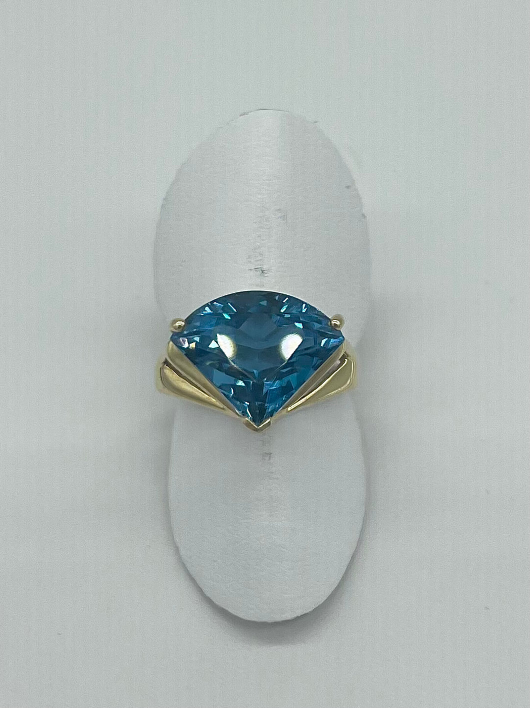 London Blue Trillion Ring