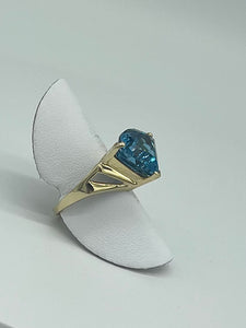 London Blue Trillion Ring