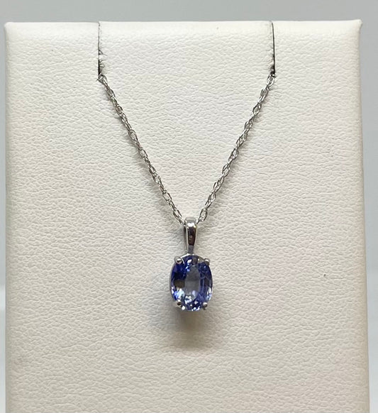 Oval Tanzanite Pendant