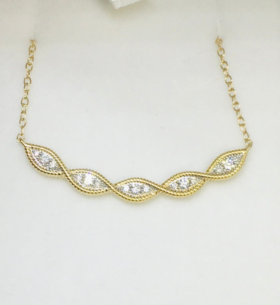 Beaded Bar Necklace