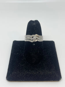 Three Row Diamond Ring