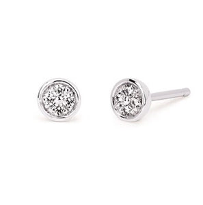 Diamond Cluster Earring Studs