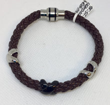 Load image into Gallery viewer, Men’s Brown Leather Bracelet