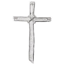 Load image into Gallery viewer, Wood Grain Silver Cross