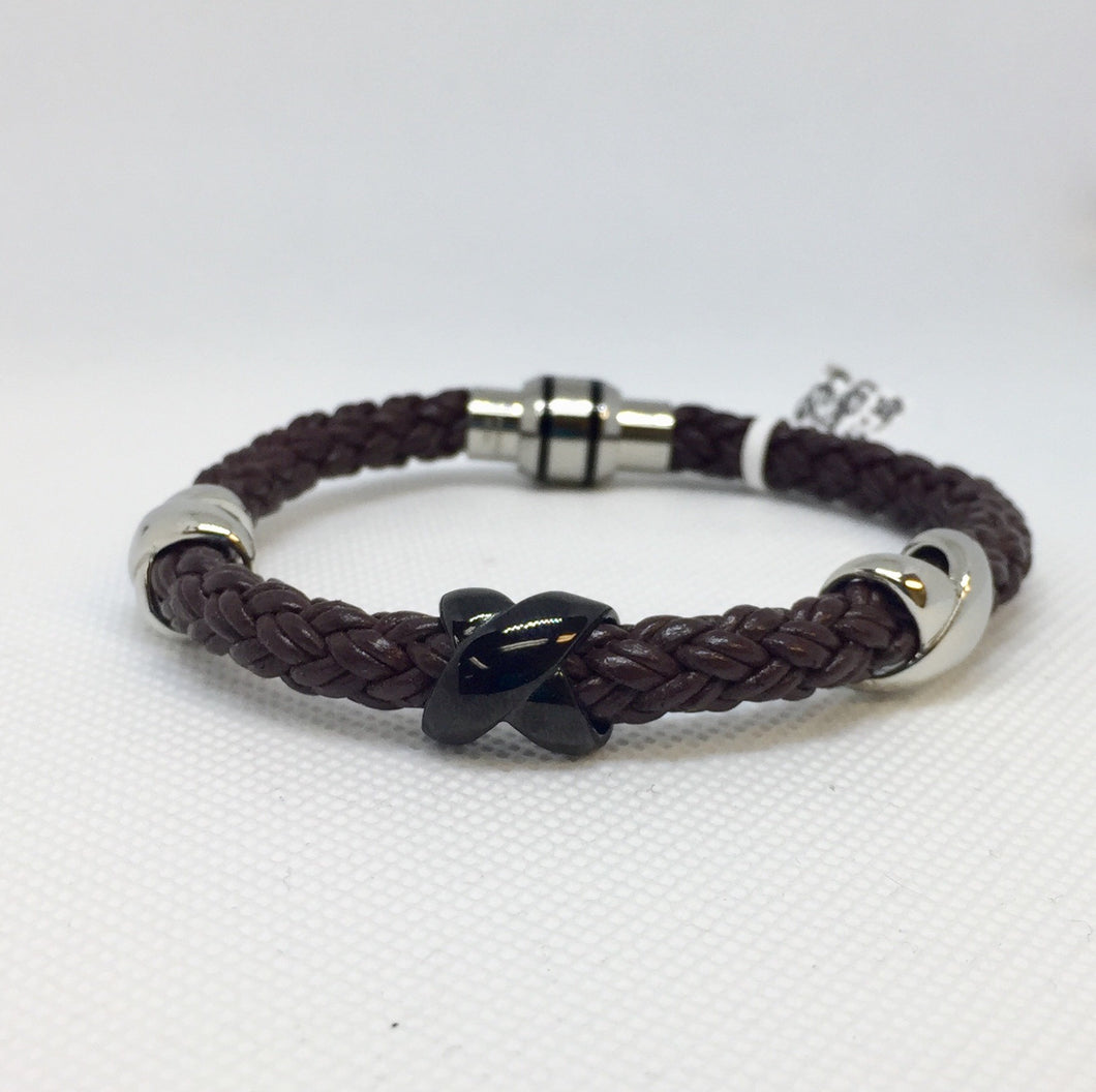Men’s Brown Leather Bracelet