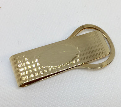 Yellow Gold Plated Money Clip
