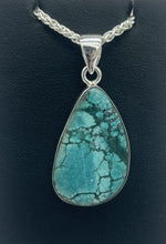 Load image into Gallery viewer, Rough Pear Turquoise Pendant