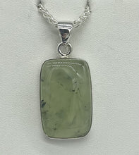 Load image into Gallery viewer, Prehnite Rectangle Pendant