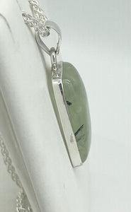 Prehnite Rectangle Pendant