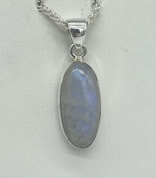 Oblong Moonstone Pendant