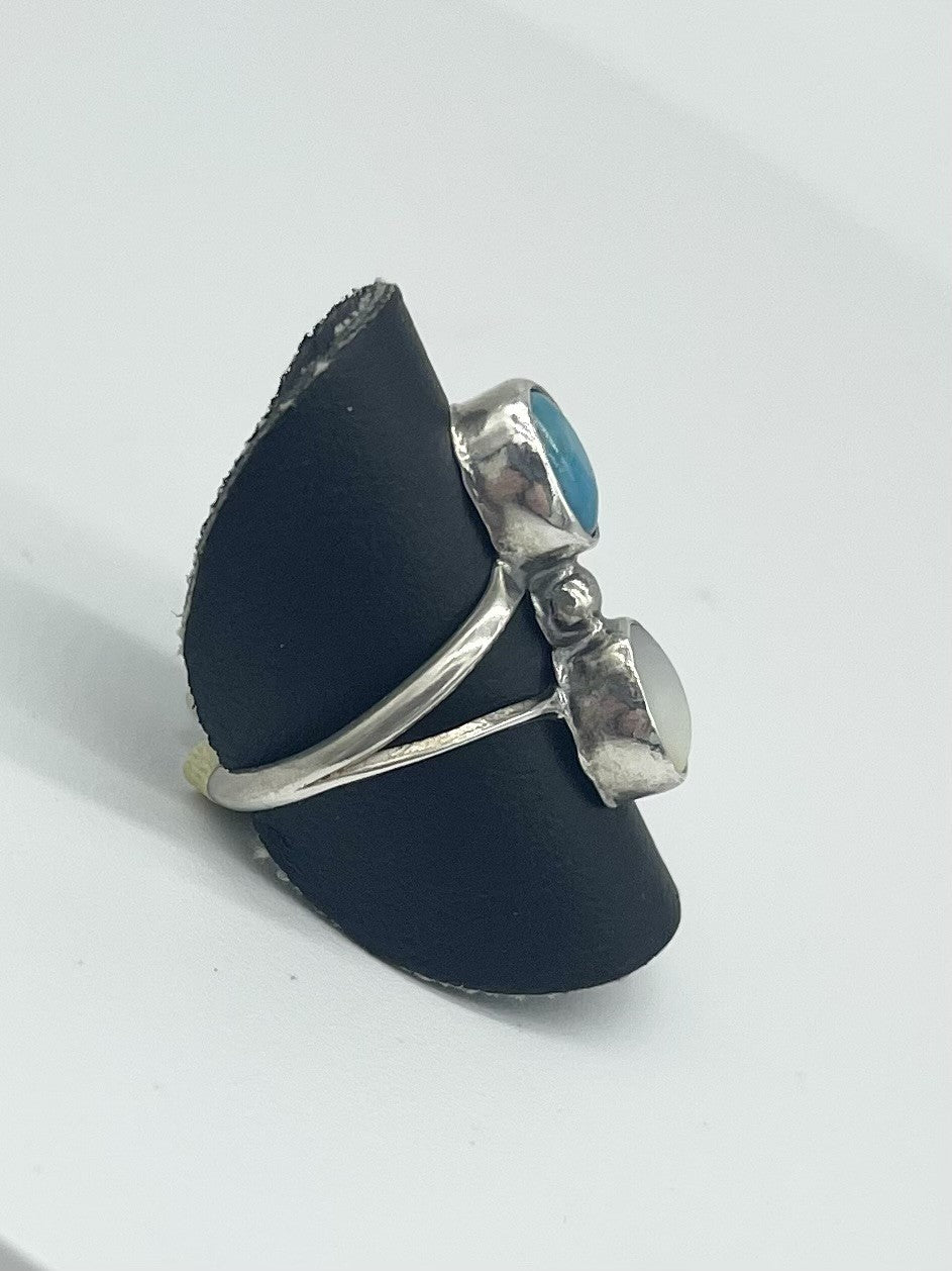 Turquoise & Mother of Pearl Ring