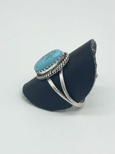 Small Oval Turquoise Ring