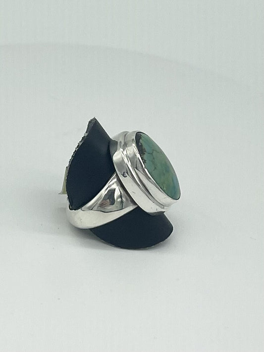 Wide Turquoise Ring