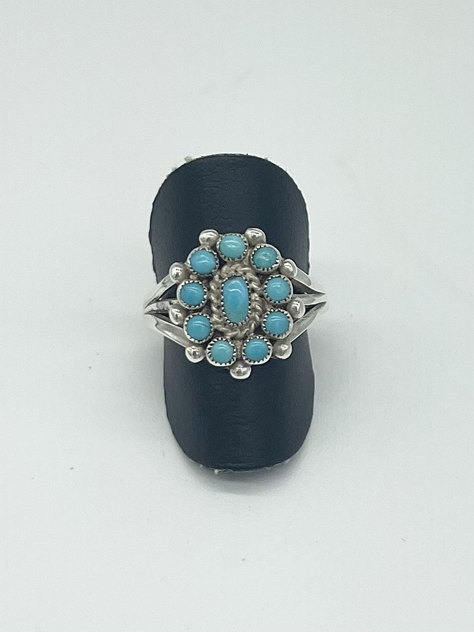 Turquoise Cluster Ring