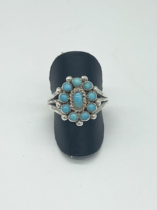 Turquoise Cluster Ring