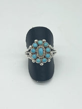 Load image into Gallery viewer, Turquoise Cluster Ring