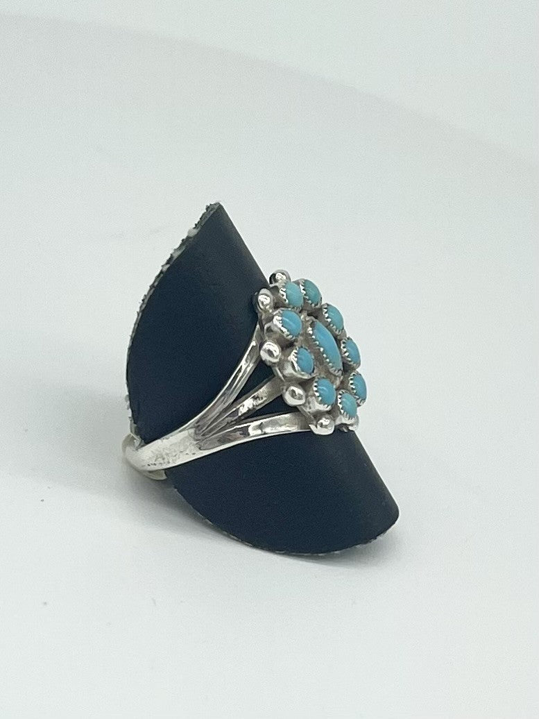 Turquoise Cluster Ring