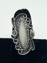 Load image into Gallery viewer, Mother of Pearl &amp; Turquoise Ring