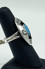 Load image into Gallery viewer, Large Aztec Turquoise Ring