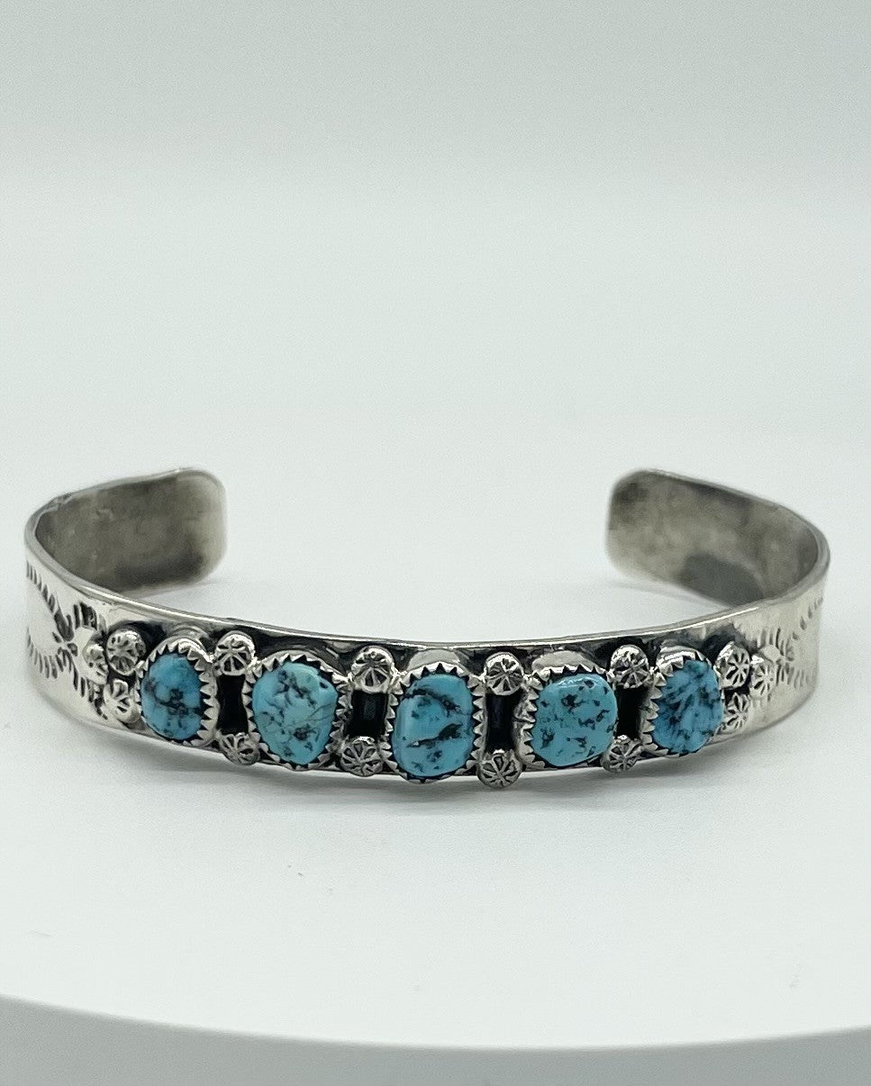 Turquoise Nugget Cuff