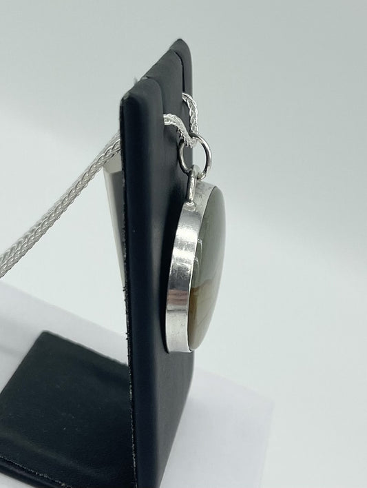 Oblong Picture Jasper Pendant