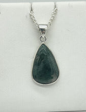 Load image into Gallery viewer, Moss Agate Pear Pendant
